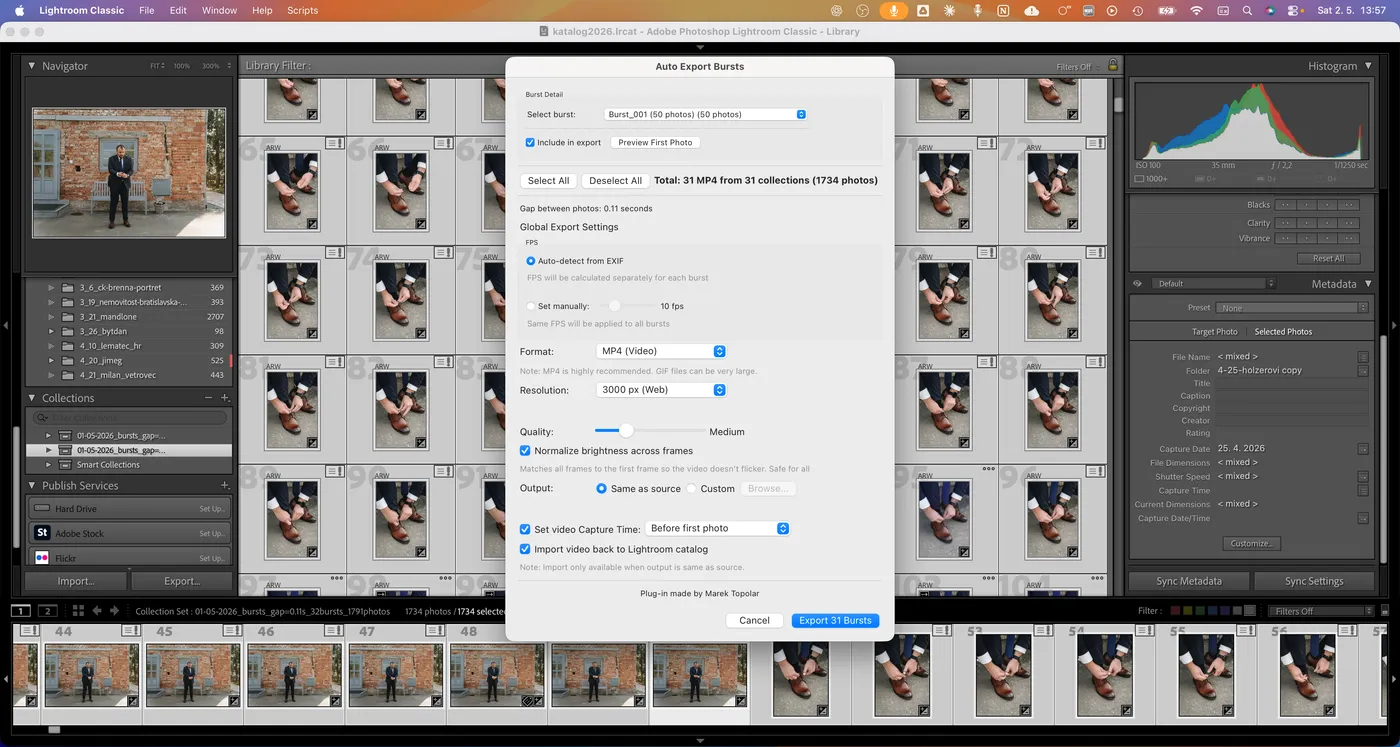 Burst2GIF Pro - Step 2: Configure and export